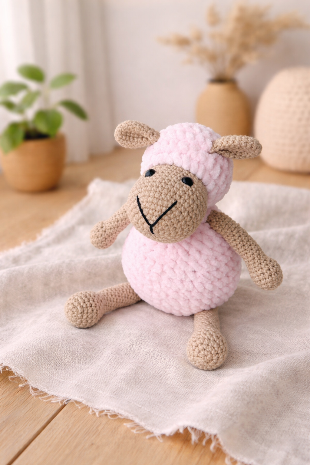 Amigurumi Kuzu Bebek Hediyesi Oyuncak